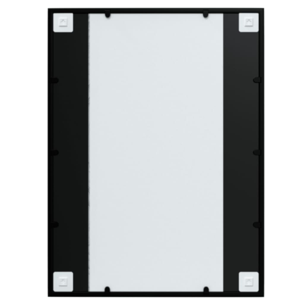 vidaXL Wandspiegel 2 Stk. Schwarz 80x60 cm Metall
