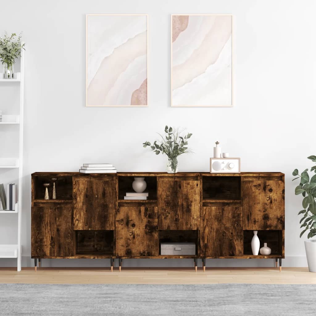 Sideboards 2 Stk. Sonoma-Eiche Holzwerkstoff
