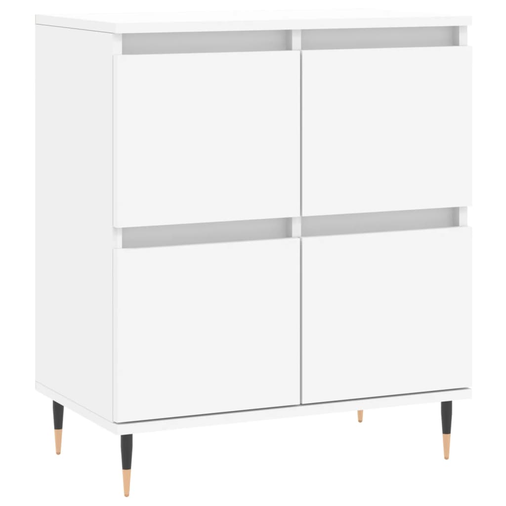 vidaXL Sideboards 2 Stk. Weiß Holzwerkstoff