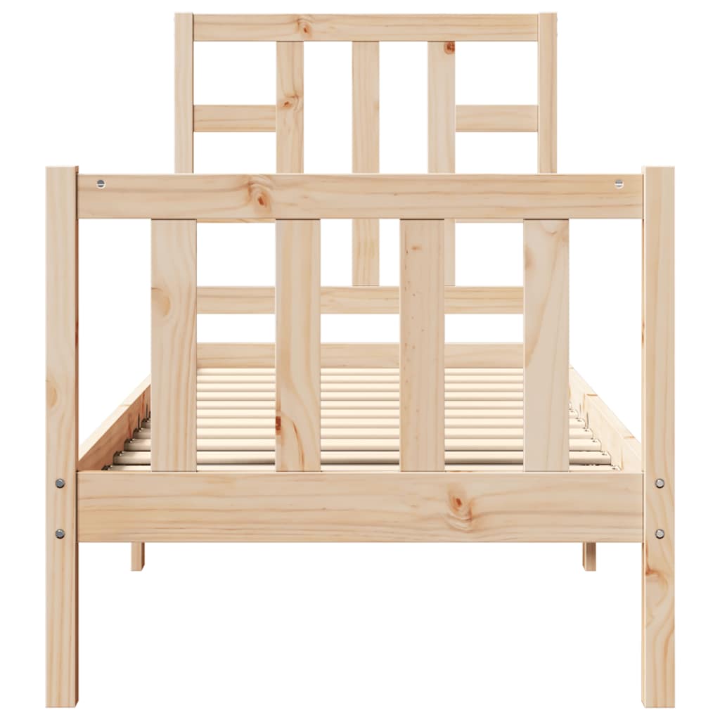 vidaXL Massivholzbett ohne Matratze Kiefernholz