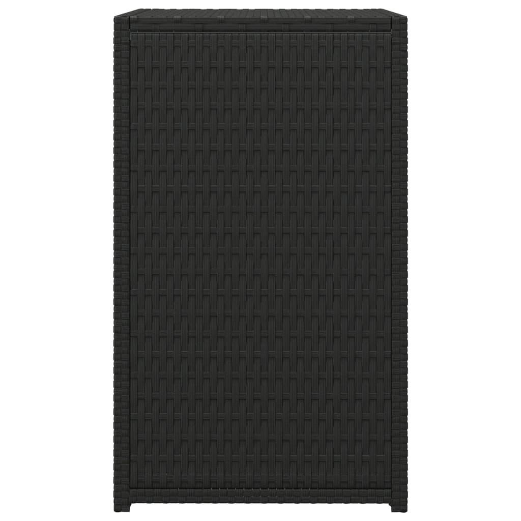 vidaXL C-Tisch Schwarz 40x35x60 cm Poly Rattan