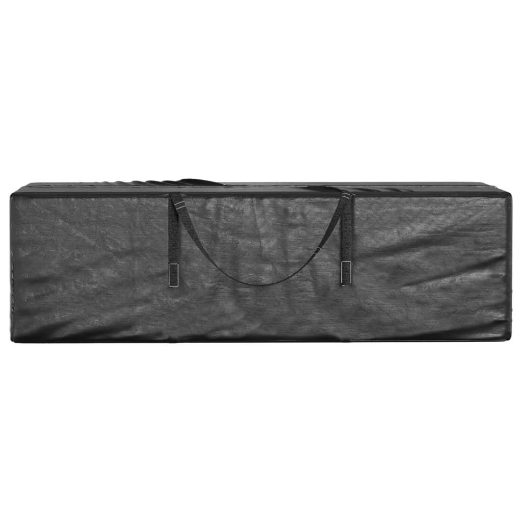 vidaXL Weihnachtsbaumtasche Schwarz 135x40x55 cm Polyethylen