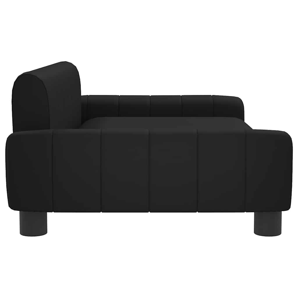 vidaXL Kindersofa Schwarz 90x53x30 cm Kunstleder