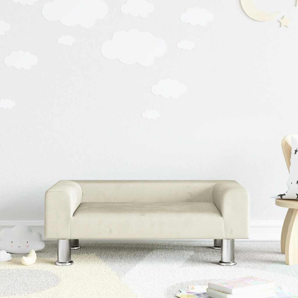 Kindersofa Blau 70x45x26,5 cm Samt