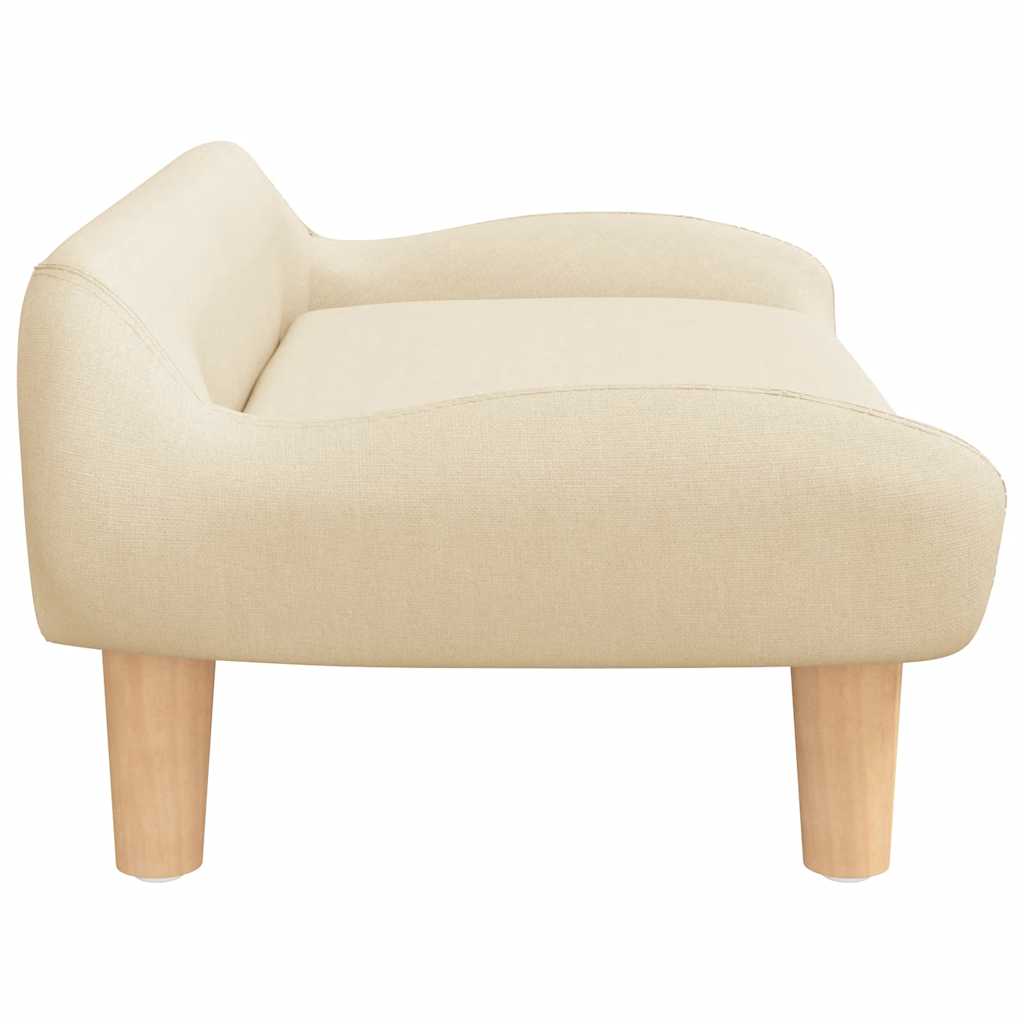vidaXL Kindersofa Creme 70x40x24 cm Stoff