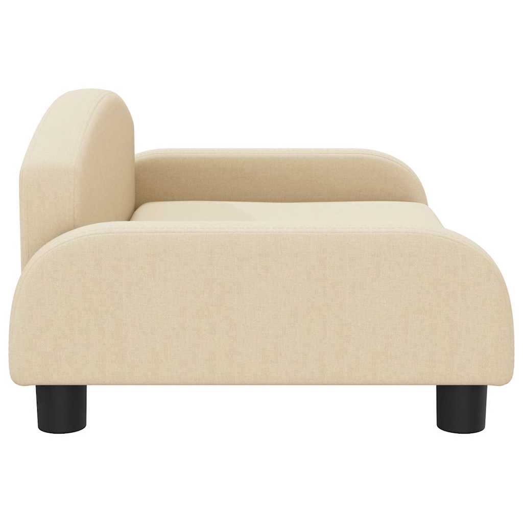 vidaXL Kindersofa Creme 70x45x30 cm Stoff