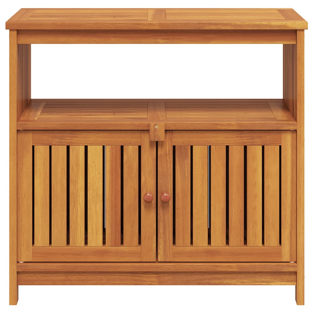 vidaXL Garten-Konsolentisch 80x35x75 cm Massivholz Akazie