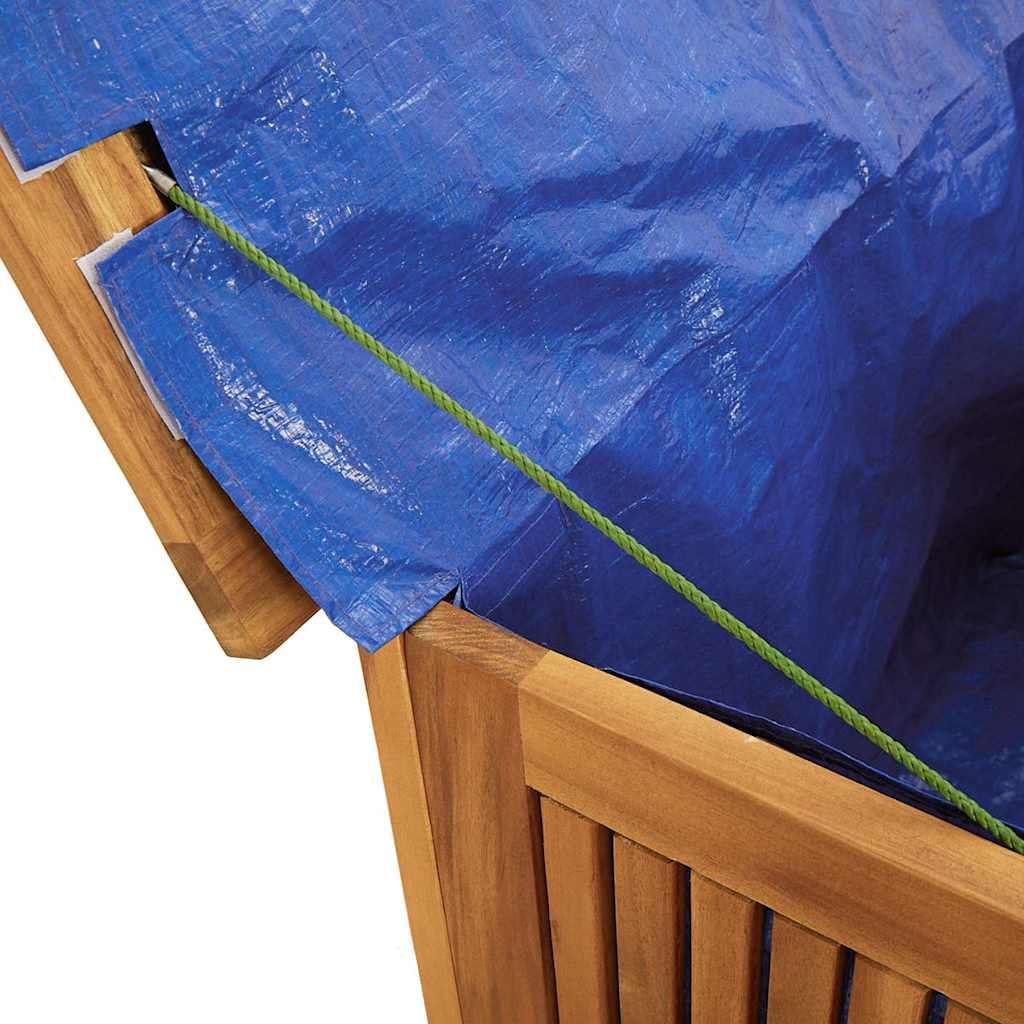 vidaXL Gartenbox 75x75x58 cm Massivholz Akazie