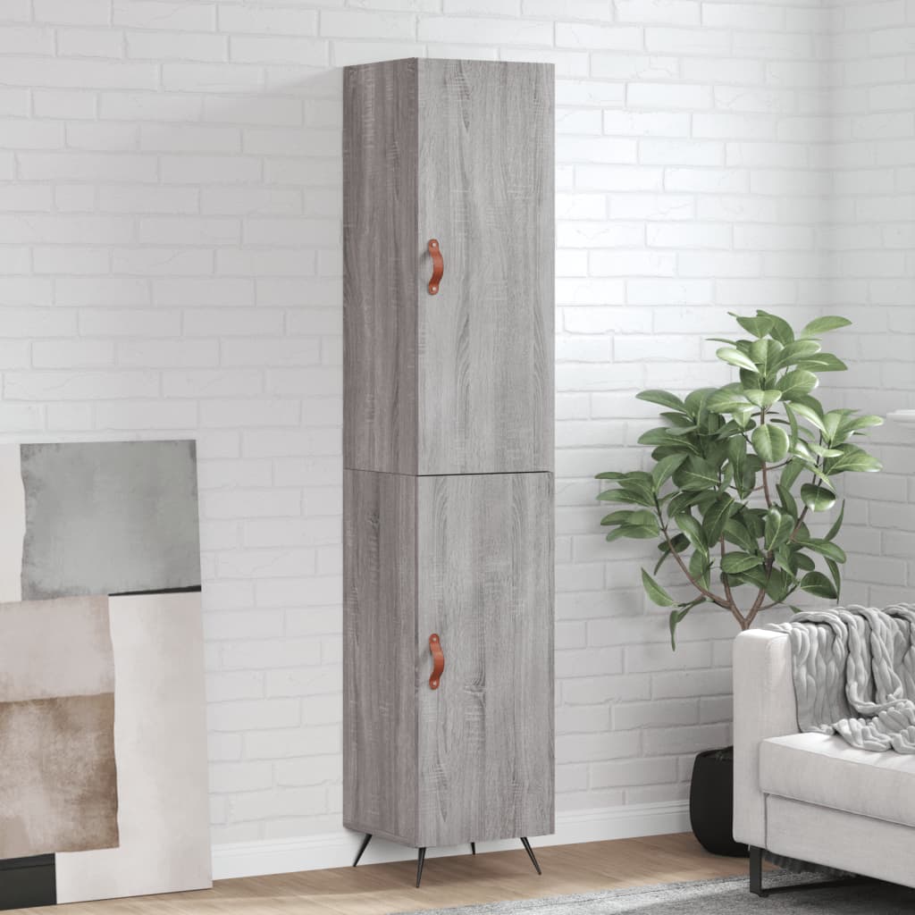 Highboard Weiß 34,5x34x180 cm Holzwerkstoff
