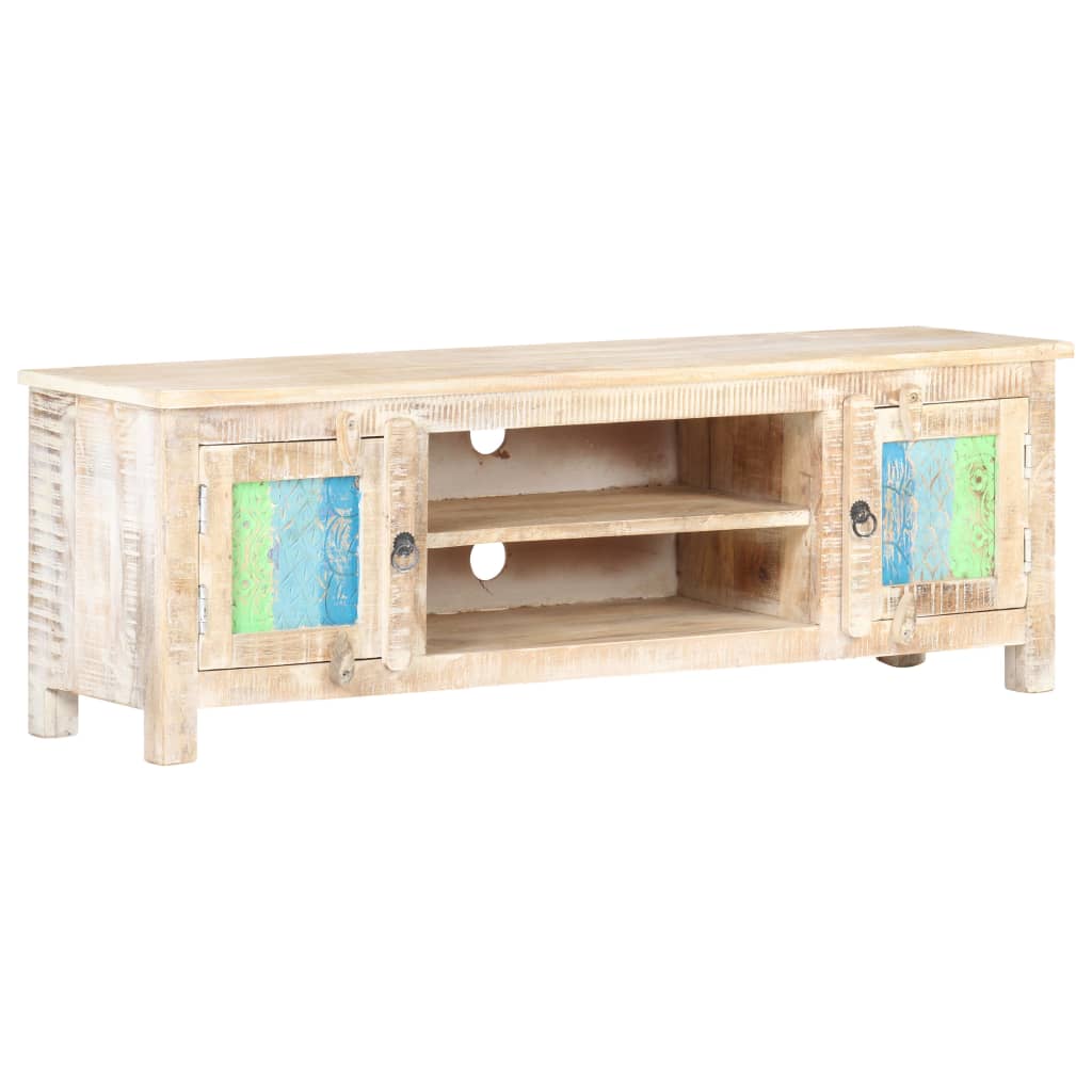 vidaXL TV-Schrank 120x30x40 cm Raues Akazienholz