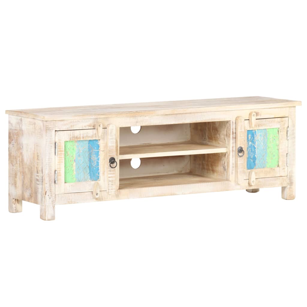 vidaXL TV-Schrank 120x30x40 cm Raues Akazienholz