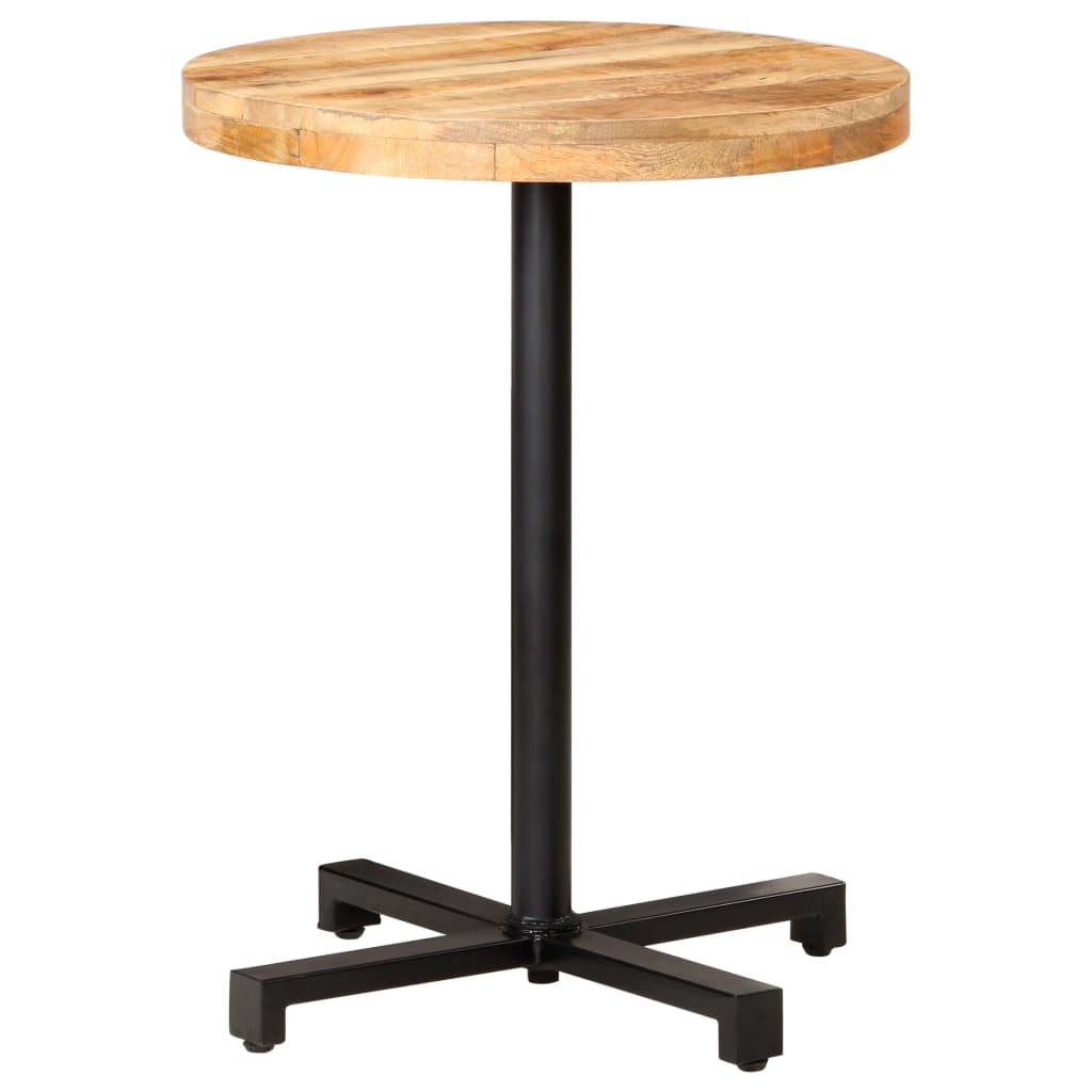 Bistrotisch Quadratisch 50x50x75 cm Raues Mangoholz