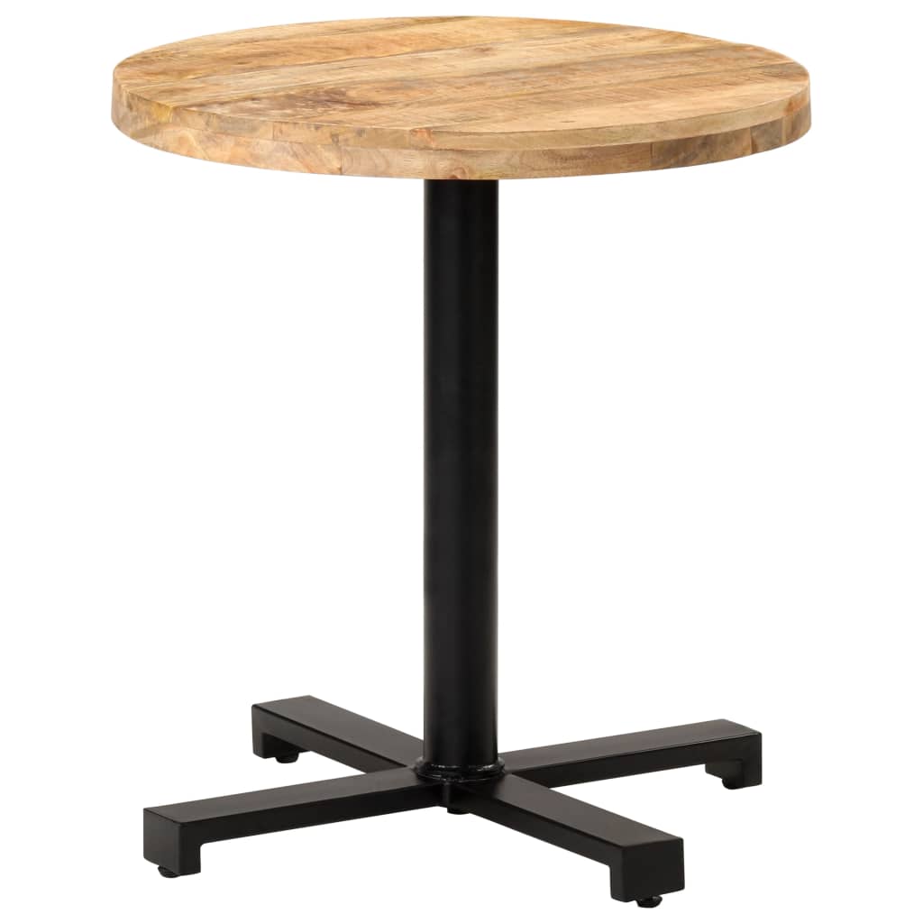 Bistrotisch Quadratisch 50x50x75 cm Raues Mangoholz