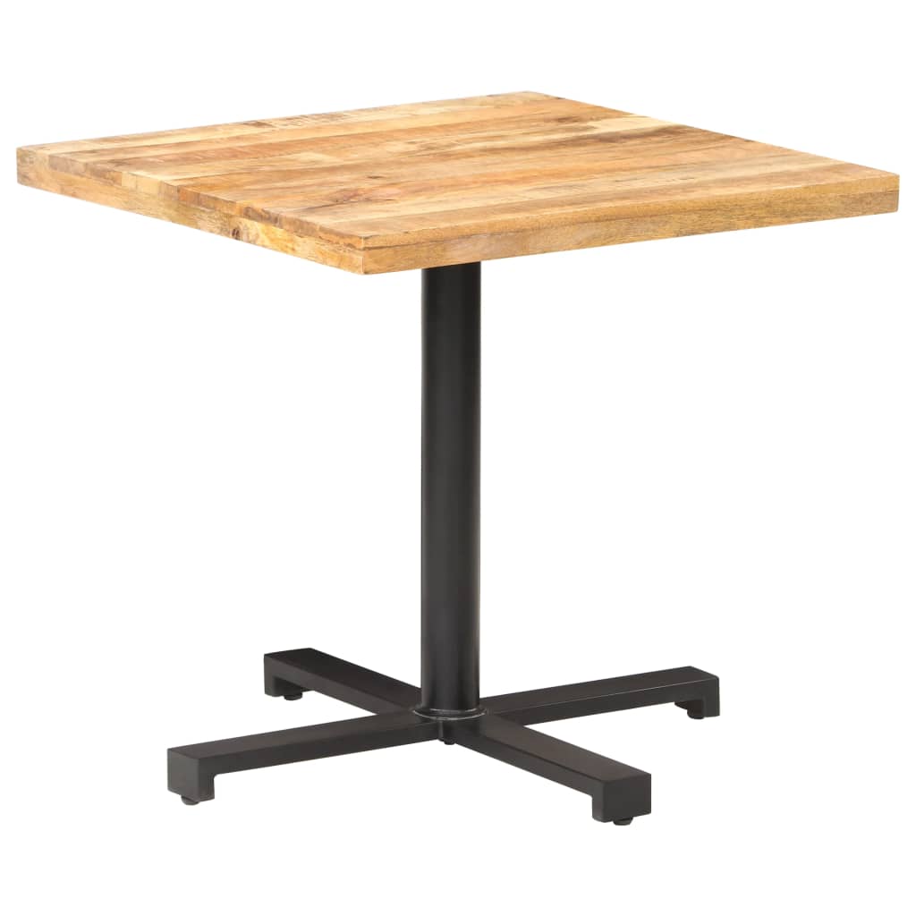 Bistrotisch Quadratisch 50x50x75 cm Raues Mangoholz