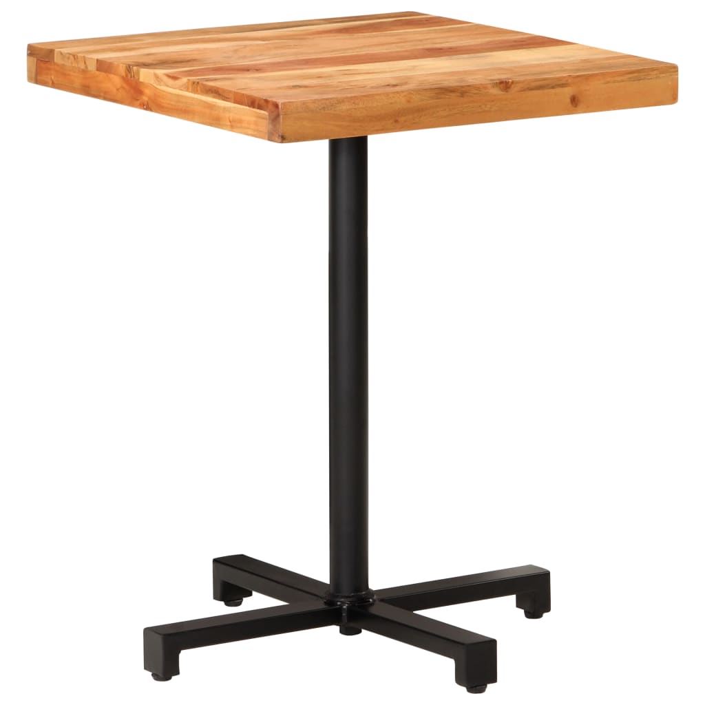 Bistrotisch Quadratisch 50x50x75 cm Raues Mangoholz