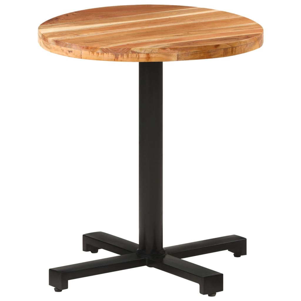 Bistrotisch Quadratisch 50x50x75 cm Raues Mangoholz