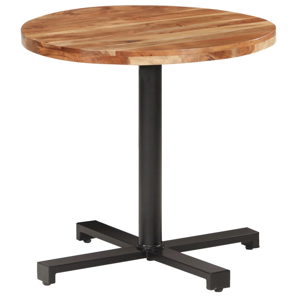 Bistrotisch Quadratisch 50x50x75 cm Raues Mangoholz