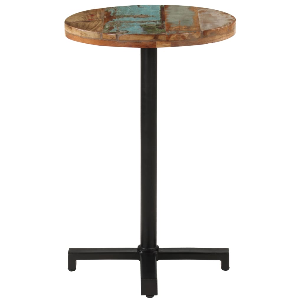 Bistrotisch Quadratisch 50x50x75 cm Raues Mangoholz