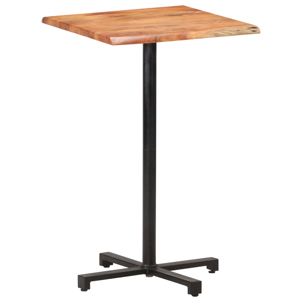 Bistrotisch Quadratisch 50x50x75 cm Raues Mangoholz