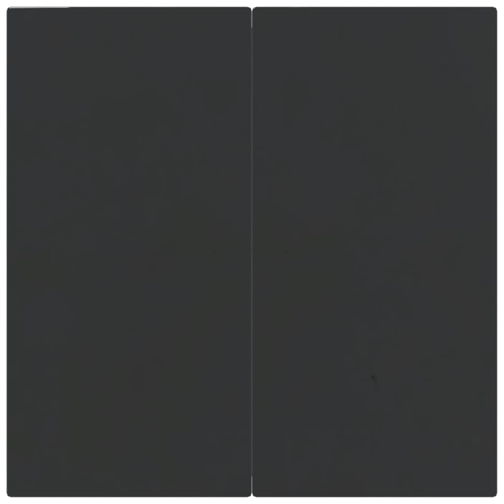 3-tlg. Garten-Essgruppe Grau und Schwarz Poly Rattan und Stahl