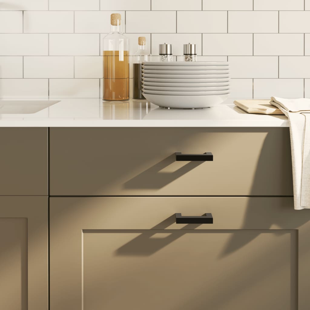 vidaXL Möbelgriffe 10 Stk. Silbern 64 mm Edelstahl