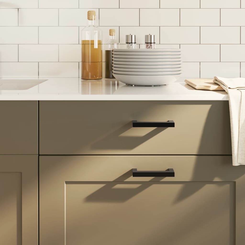 vidaXL Möbelgriffe 10 Stk. Silbern 64 mm Edelstahl