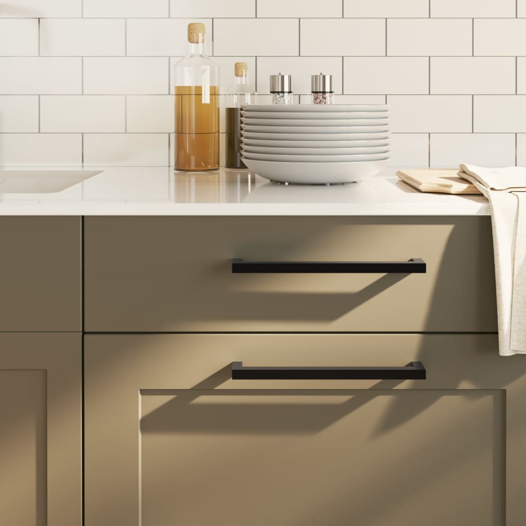 vidaXL Möbelgriffe 10 Stk. Silbern 64 mm Edelstahl