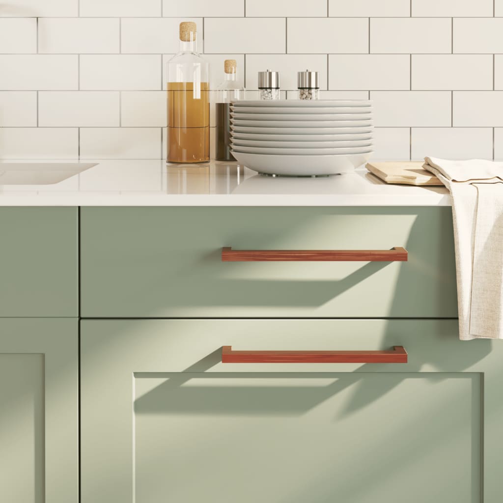 vidaXL Möbelgriffe 10 Stk. Silbern 64 mm Edelstahl