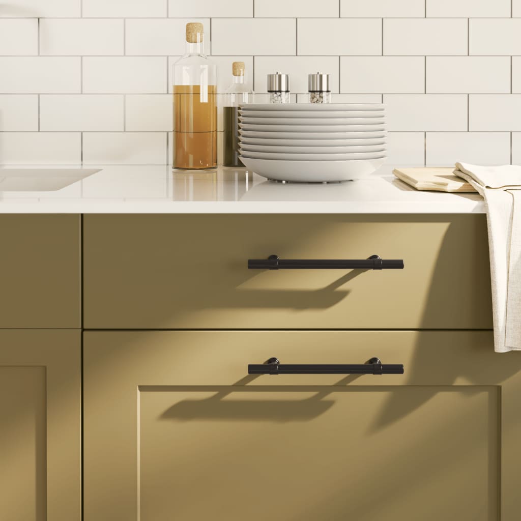 vidaXL Möbelgriffe 10 Stk. Silbern 96 mm Edelstahl