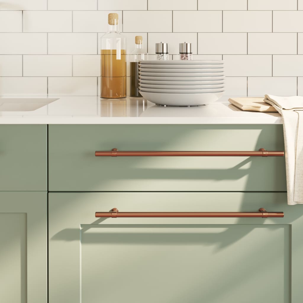 vidaXL Möbelgriffe 10 Stk. Silbern 96 mm Edelstahl