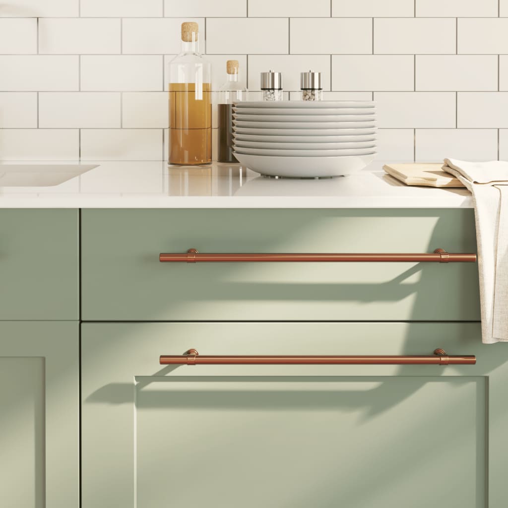 vidaXL Möbelgriffe 10 Stk. Silbern 96 mm Edelstahl