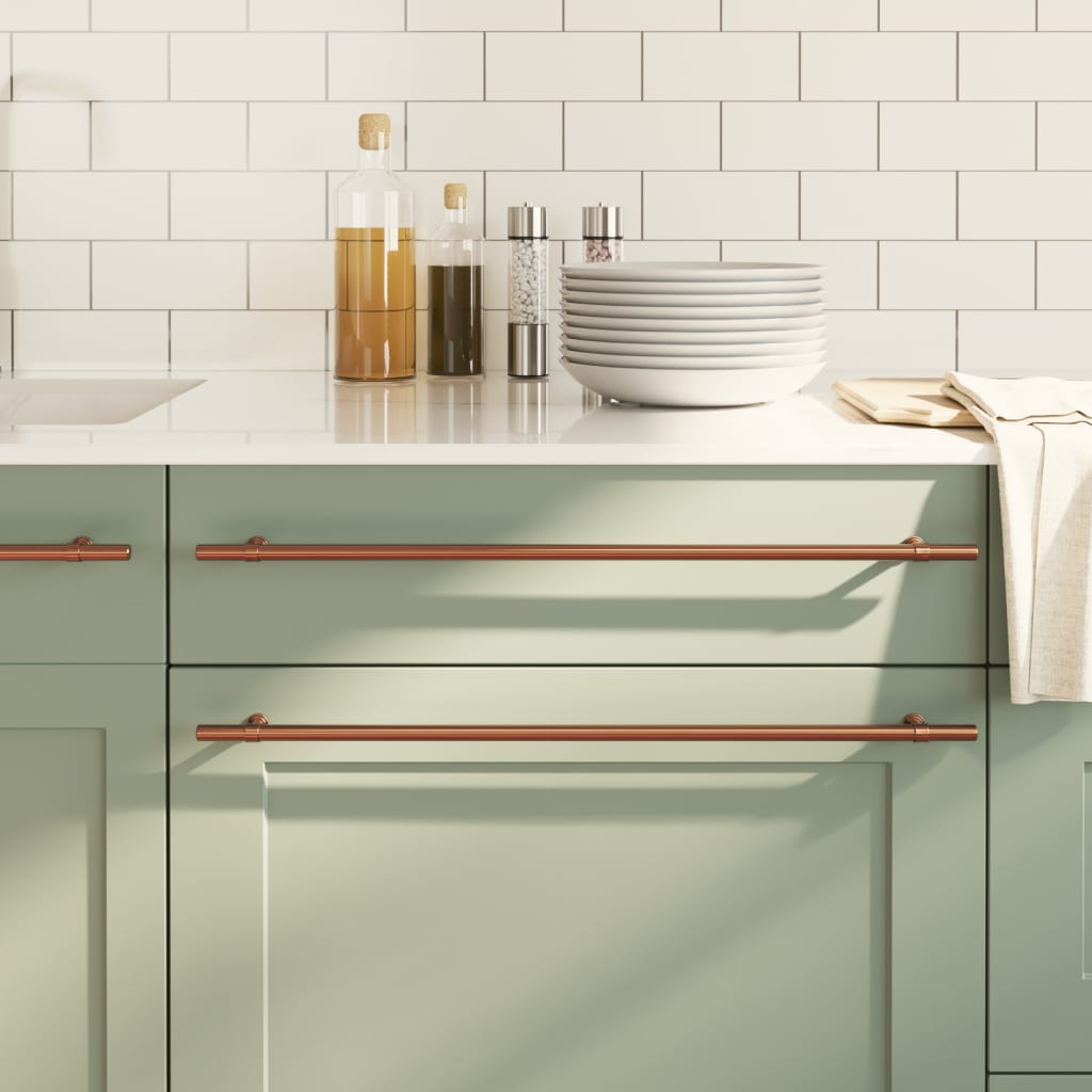 vidaXL Möbelgriffe 10 Stk. Silbern 96 mm Edelstahl