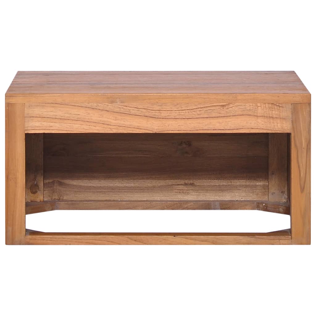vidaXL Wand-Badschrank 60x45x30 cm Teak Massivholz