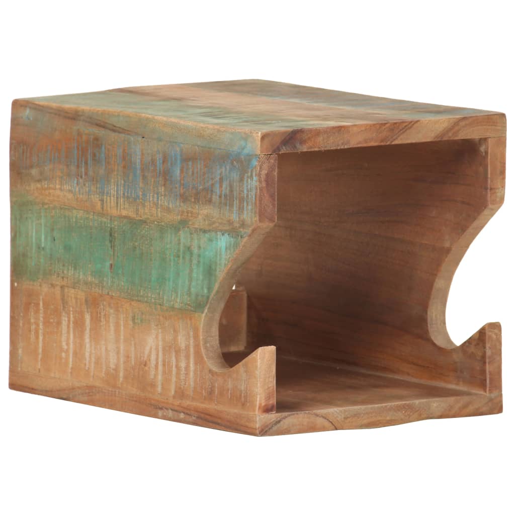 vidaXL Wand Fahrradträger 35x25x25 cm Raues Mango-Massivholz