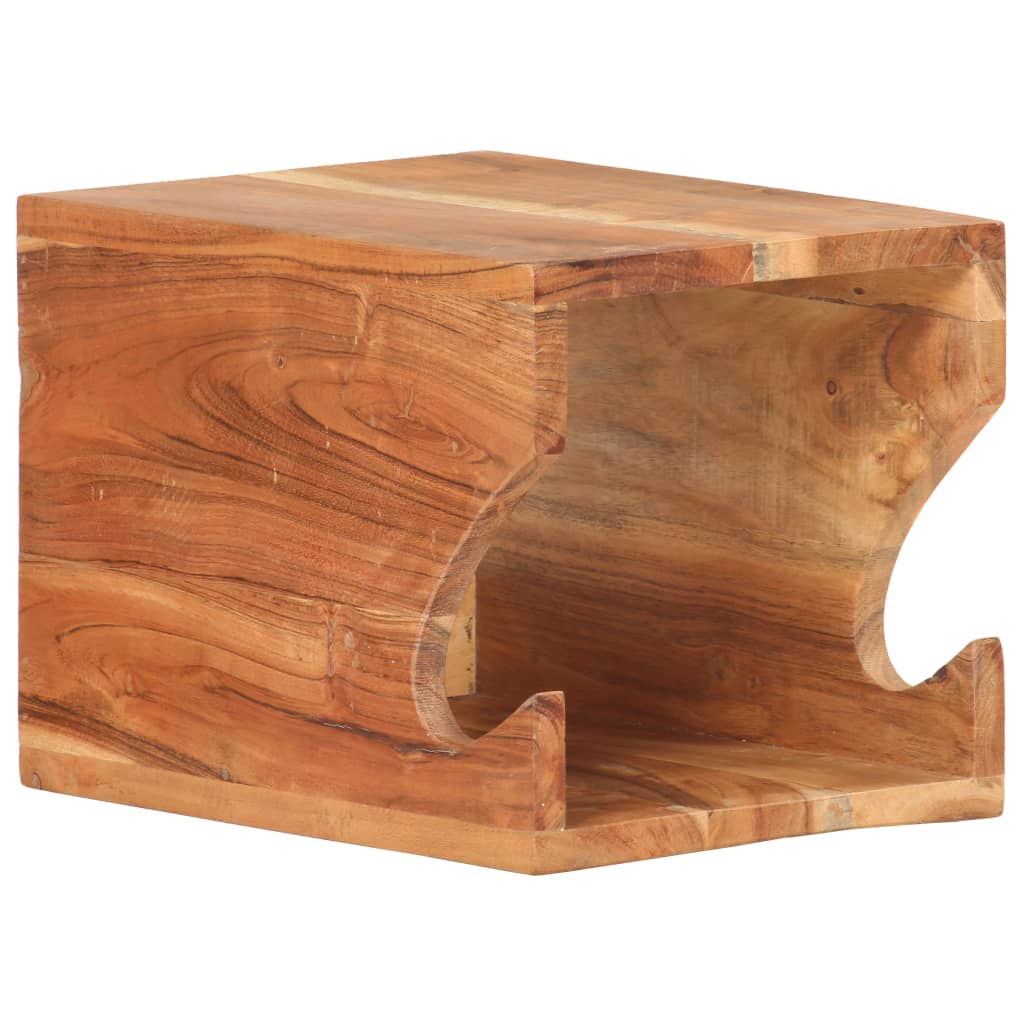 vidaXL Wand Fahrradträger 35x25x25 cm Raues Mango-Massivholz