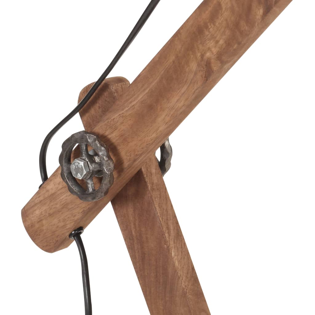 vidaXL Schreibtischlampe Industriestil Schwarz Rund 58x18x90 cm E27