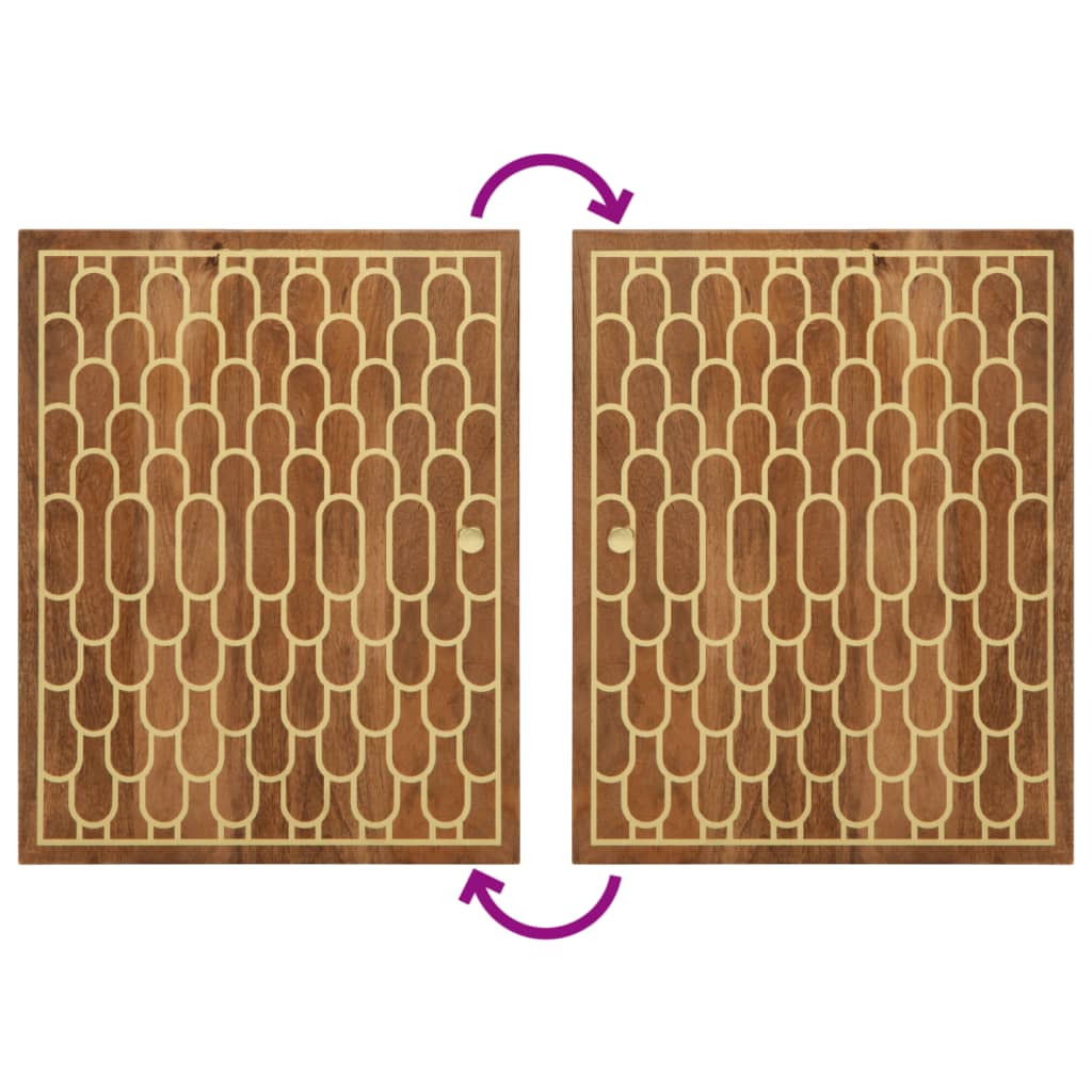 vidaXL 5-tlg. Badmöbel-Set Massivholz Mango