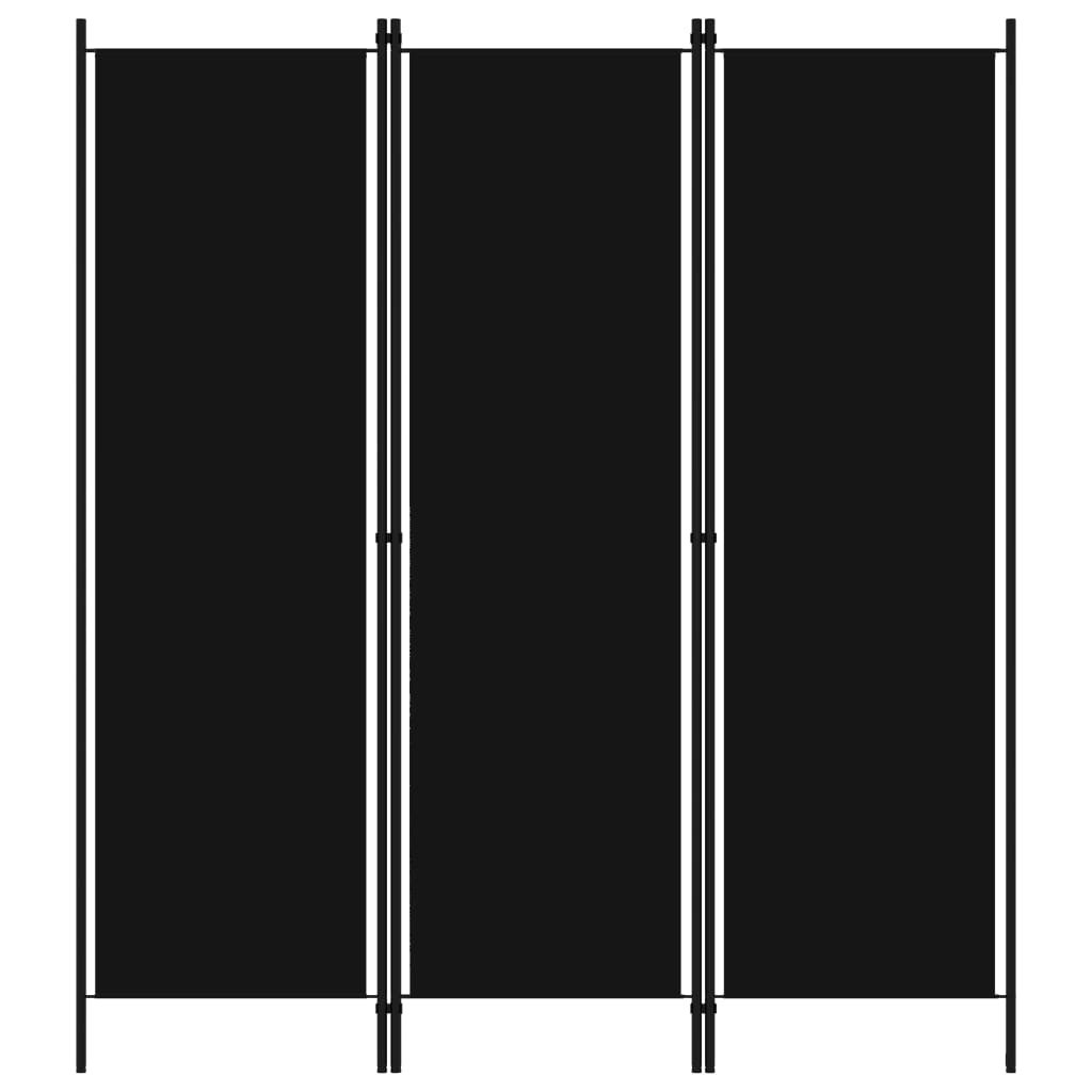 3-tlg. Raumteiler Weiß 150x180 cm
