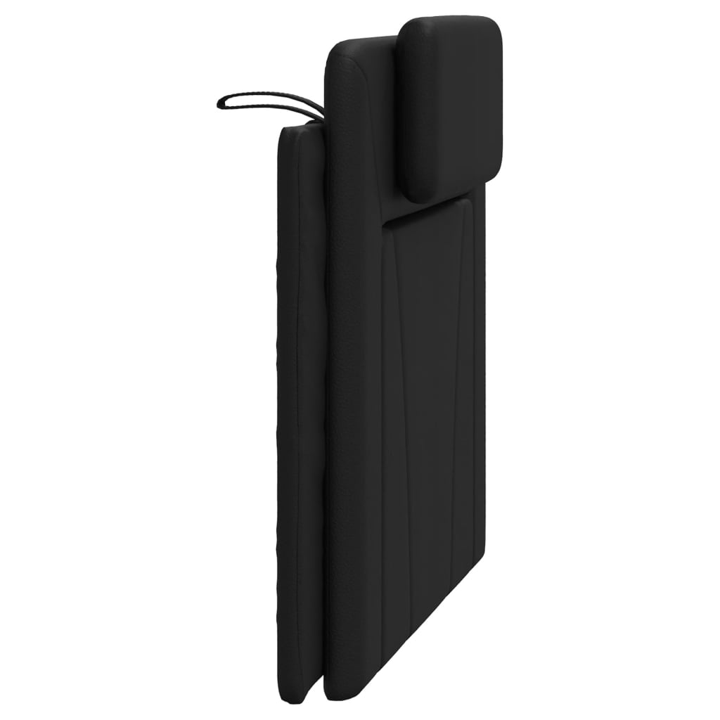 vidaXL Kopfteilkissen "Viana" Schwarz 100 cm Kunstleder