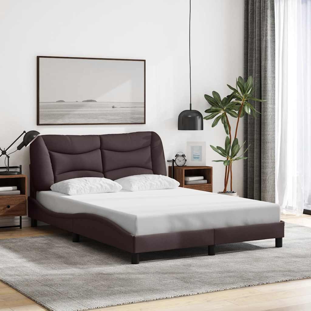 Bettgestell ohne Matratze "Hvar" Hellgrau 80x200 cm Stoff