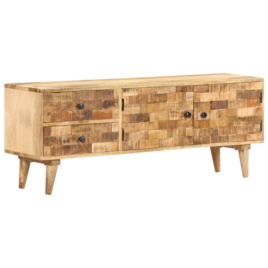 vidaXL TV-Schrank 120x30x45 cm Mangoholz Massiv