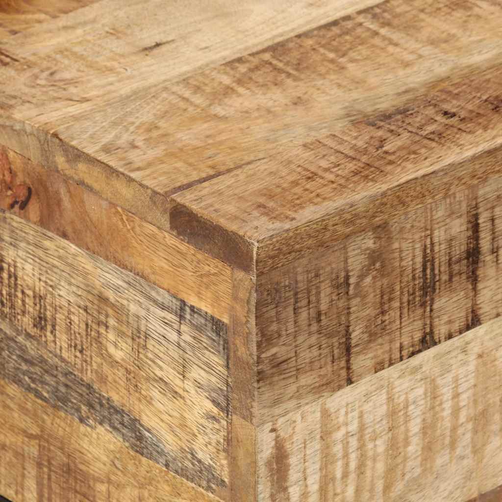 vidaXL Couchtisch 68x68x41 cm Raues Mangoholz