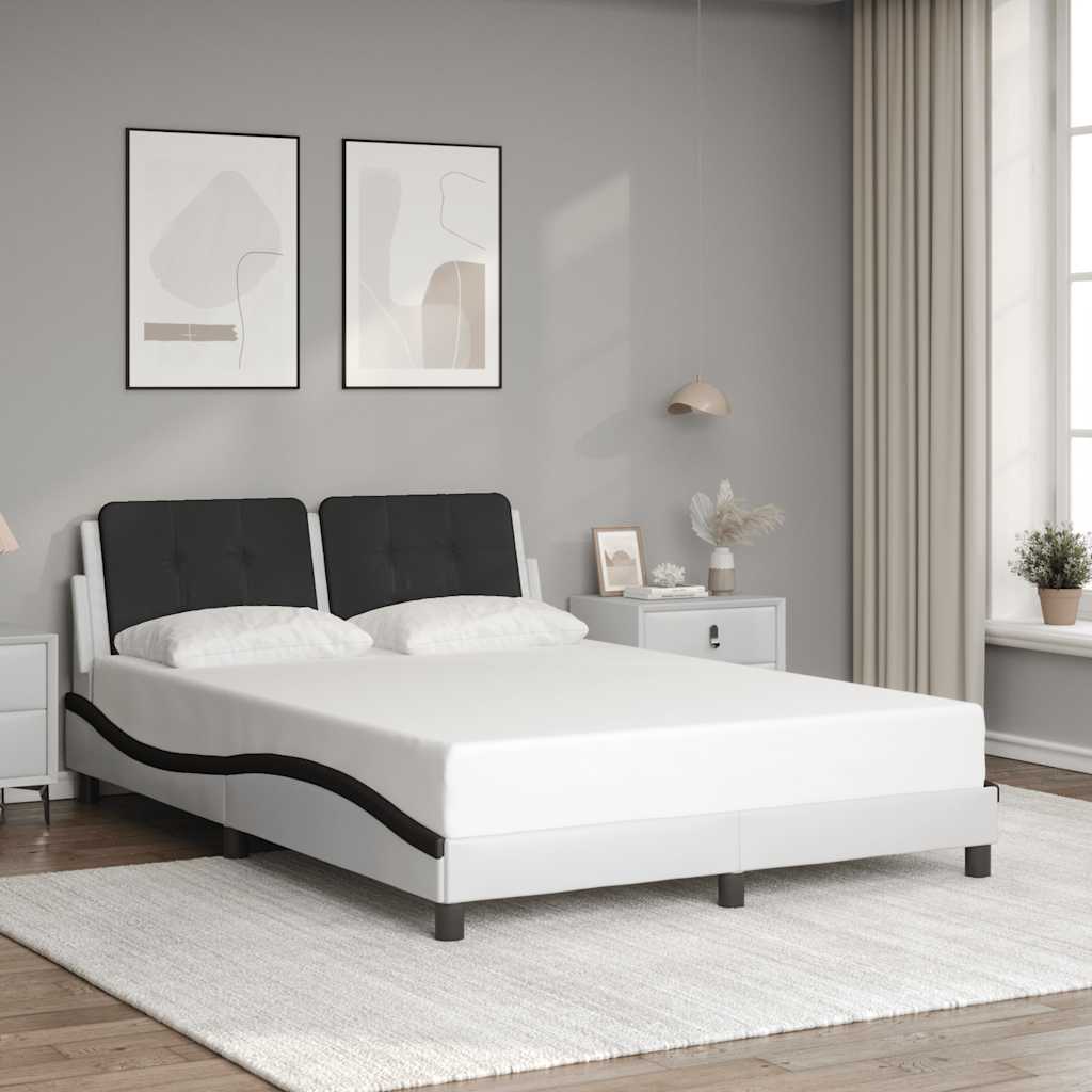 Bettgestell ohne Matratze "Zadar" Schwarz 80x200 cm Kunstleder