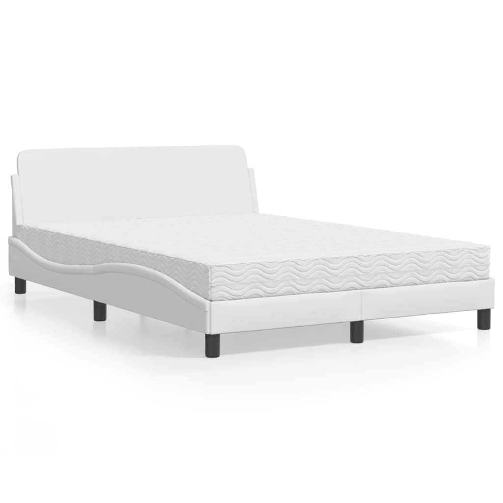 Bett mit Matratze "Dover" Schwarz 80x200 cm Kunstleder