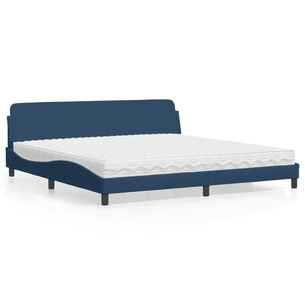 vidaXL Bett mit Matratze "Dover" Hellgrau 80x200 cm Stoff