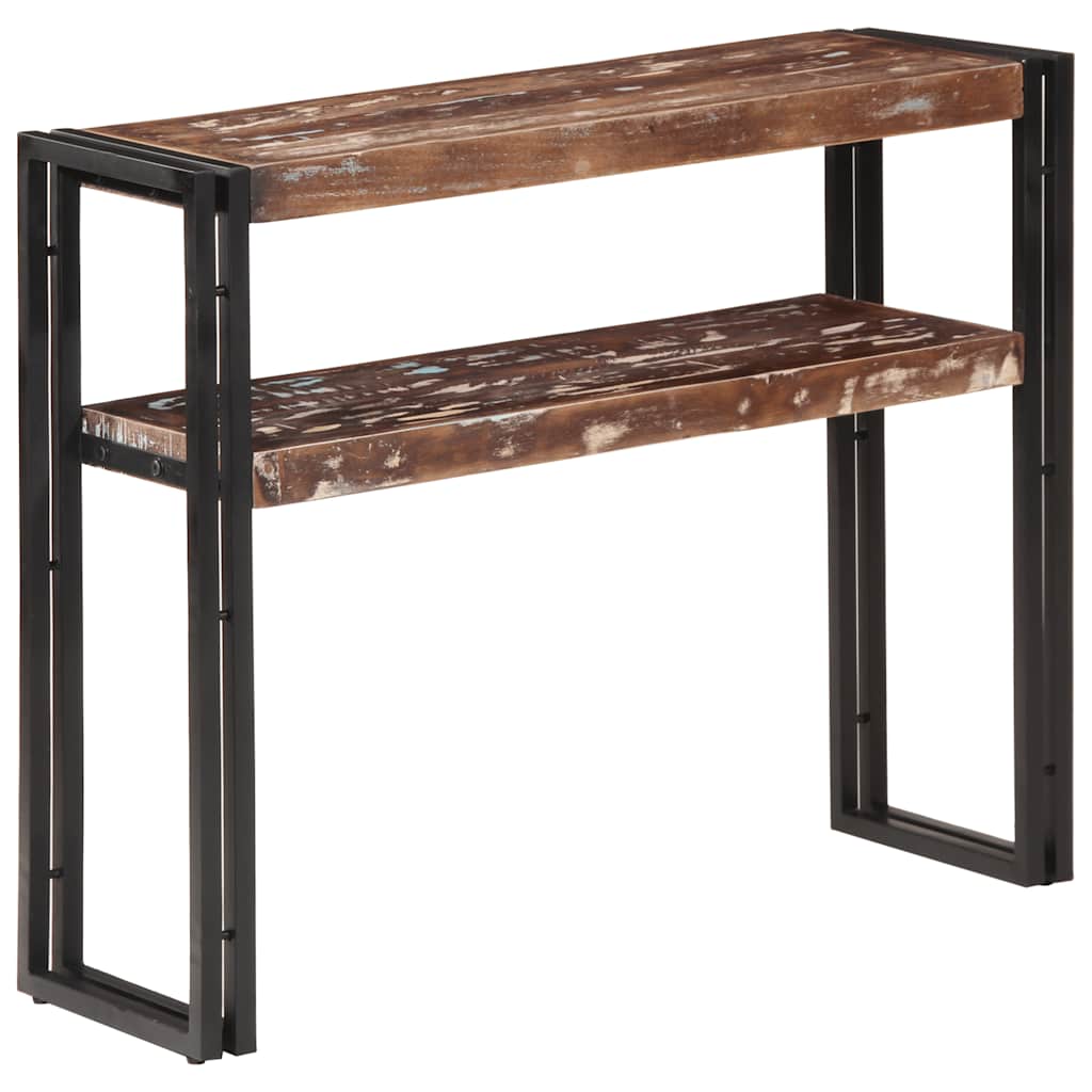 Konsolentisch 90x30x75 cm Raues Mangoholz