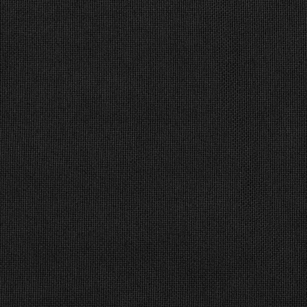 vidaXL Verdunkelungsvorhänge Haken Leinenoptik 2Stk. Schwarz 140x175cm