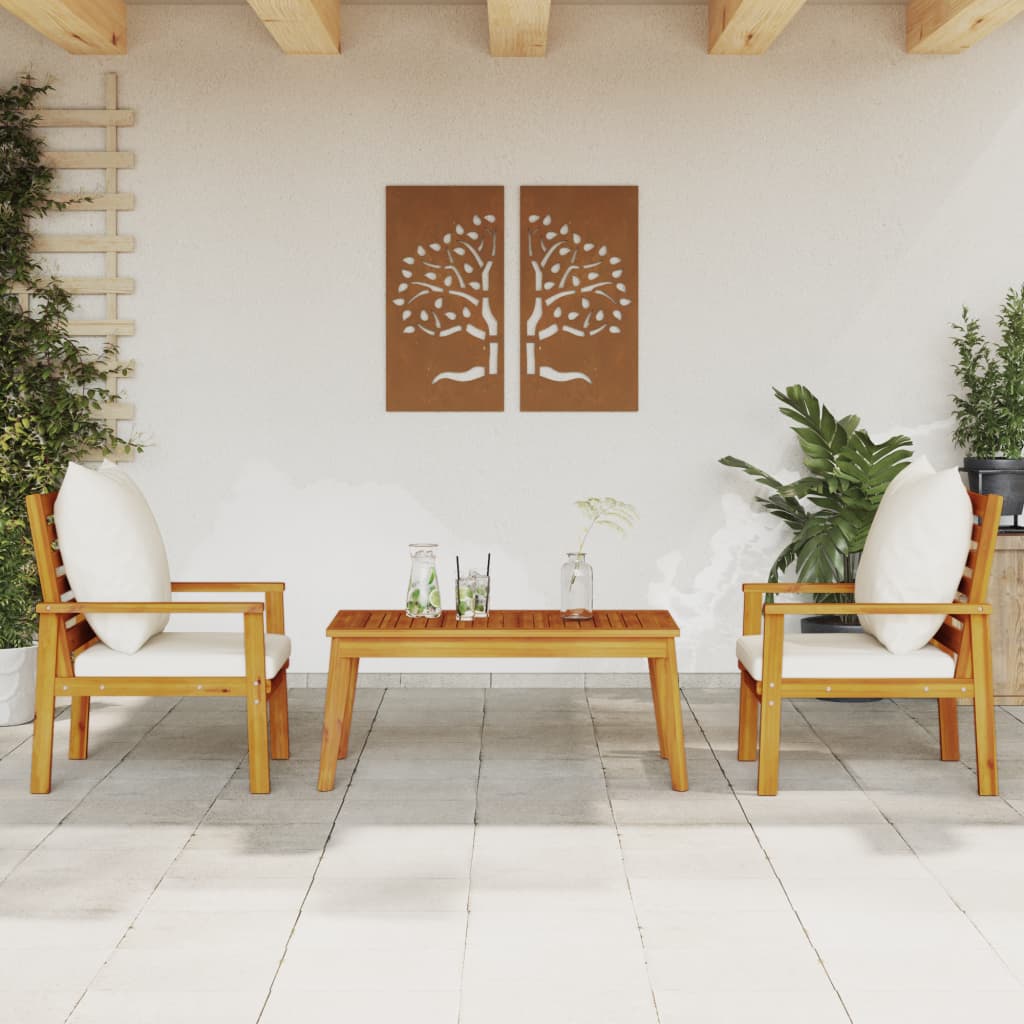 4-tlg. Garten-Lounge-Set Massivholz Akazie