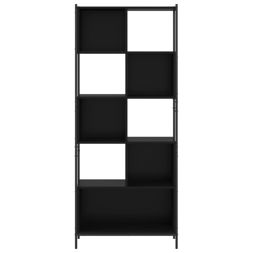 vidaXL Bücherregal Schwarz 72x28x172 cm Holzwerkstoff
