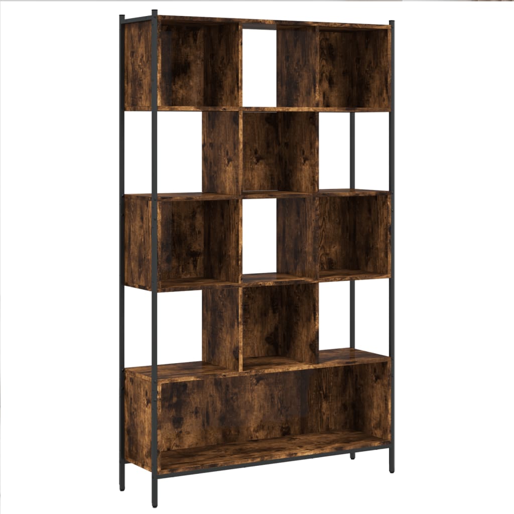 vidaXL Bücherregal Räuchereiche 102x28x172 cm Holzwerkstoff